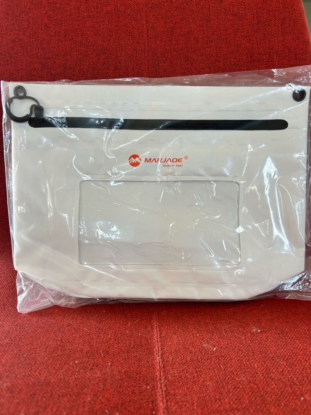 White Crossbody Bag with Clear Window